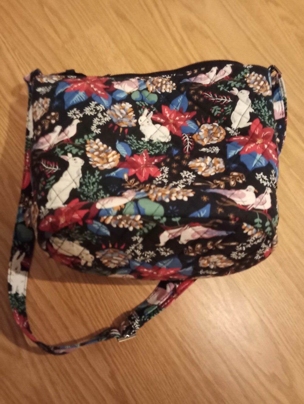 Vera Bradley Bucket Crossbody Bag in Winter Forest - Picture 6 of 7